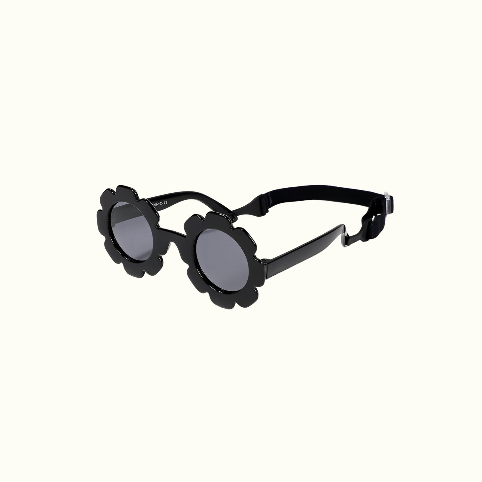 Lunettes de soleil rondes en silicone à motif fleuri – Polarisées