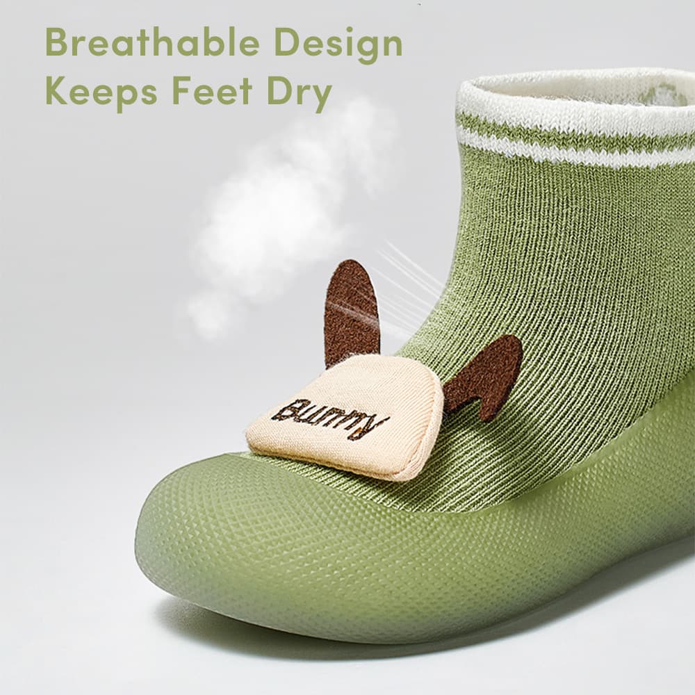 Chaussons-Chaussettes Antidérapants Lapin pour Tout-Petits