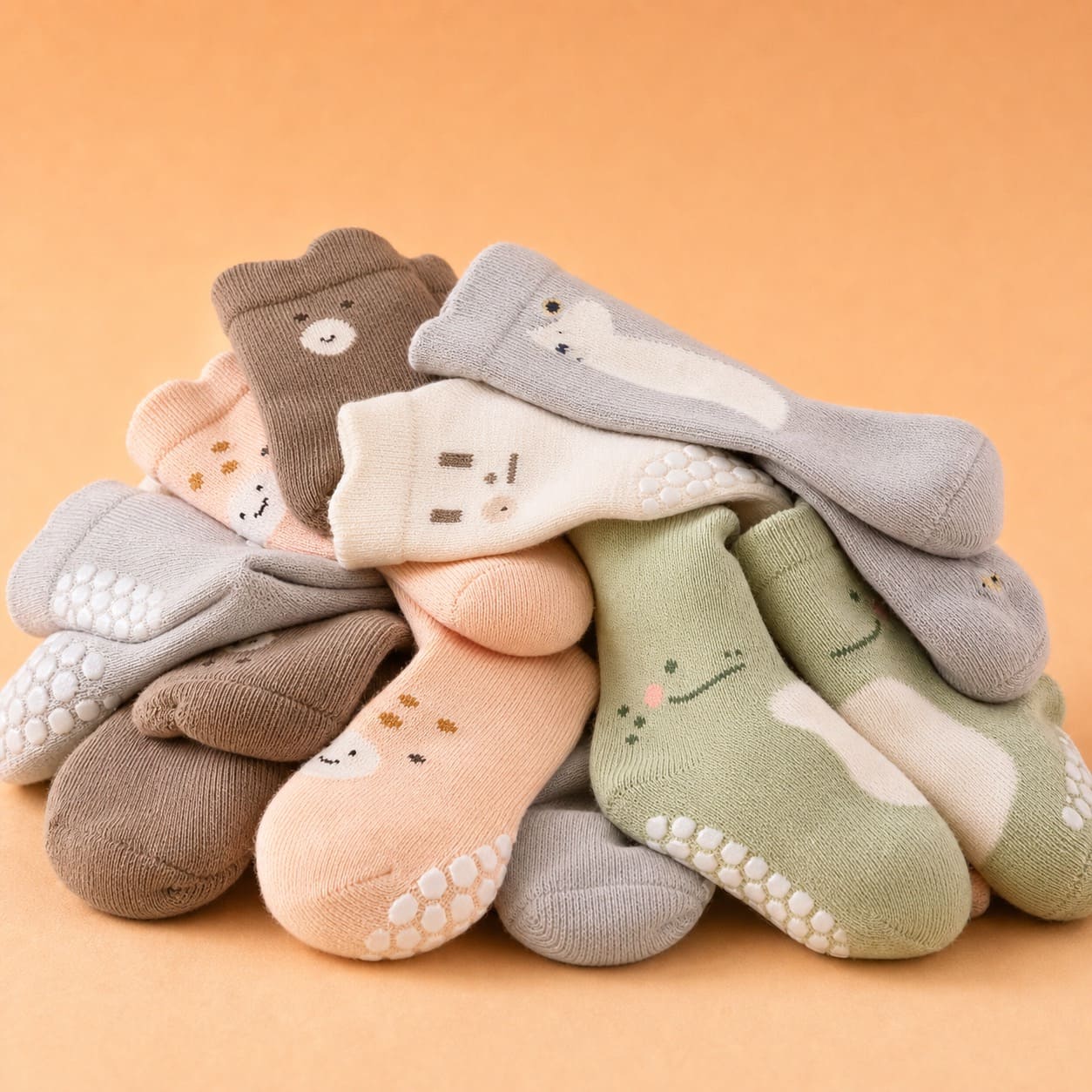 SoftNest – Toddler Grip Socks