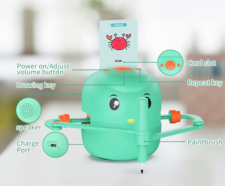 DoodleBot™ - AI-Powered Creative Drawing Robot for Kids
