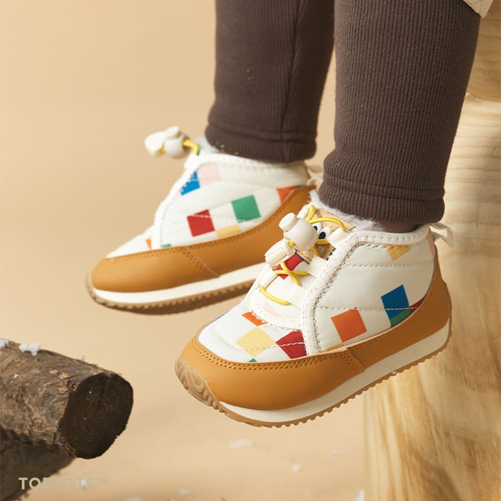 Snowy Mosaic - Kids Winter Boots